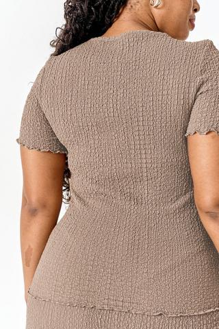 Fitted Crew Neck Top