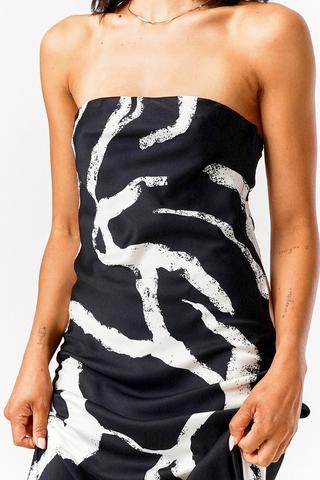 Satin Column Dress