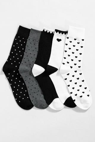 5 Pack Anklet Socks