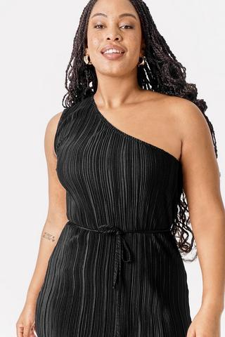 One Shoulder Column Dress