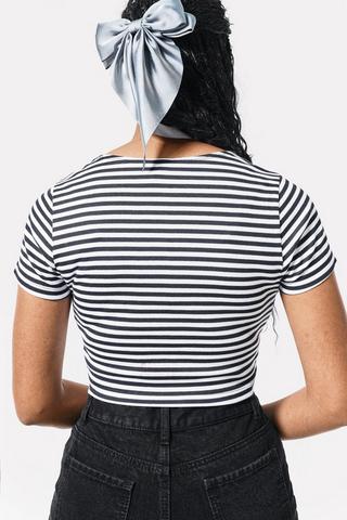 Stripe Ribbed T-Shirt