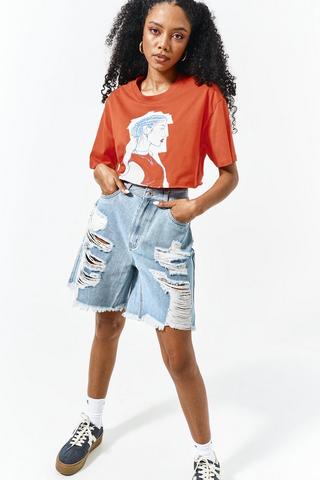 Bermuda Denim Shorts