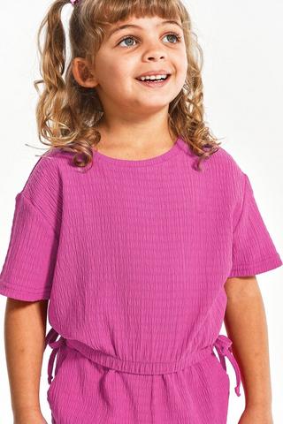 Short Sleeve Top And Shorts Set