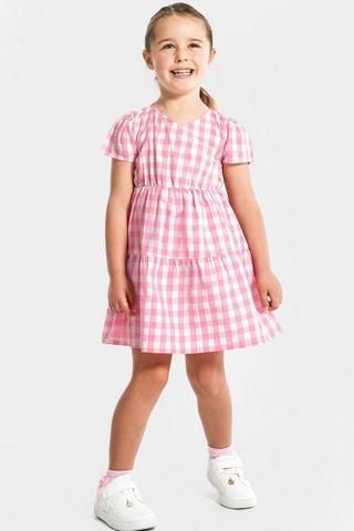 Check Fit And Flare Dress