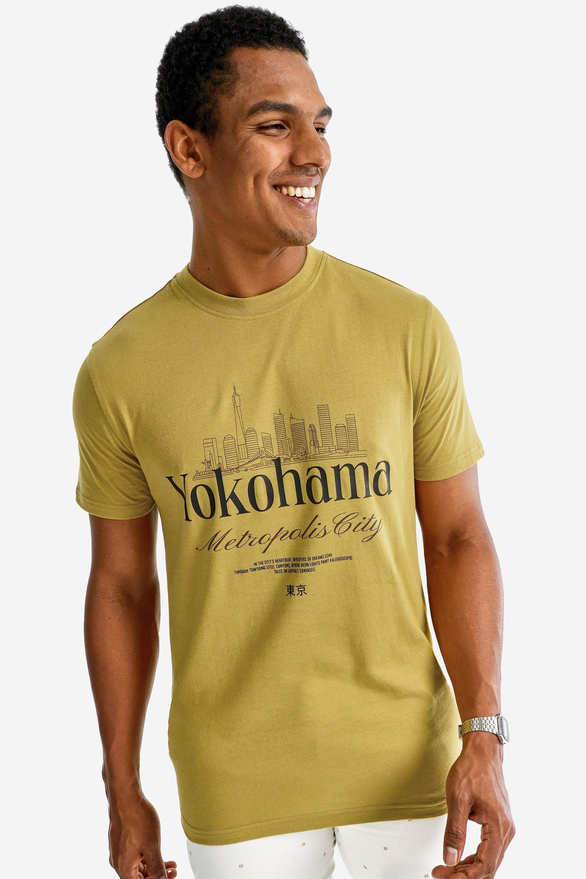 White Rubber Print Statement T-Shirt main image 1