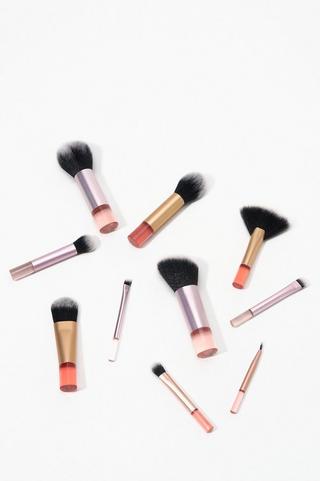 10 Pack Mini Makeup Brushes