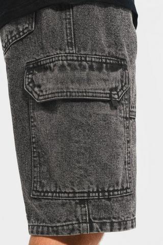 Denim Cargo Shorts