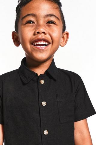 Textured Short Sleeve Shirt