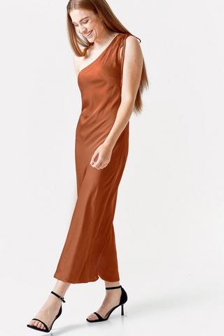 Satin Column Dress