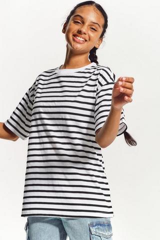 Stripe Oversized T-Shirt