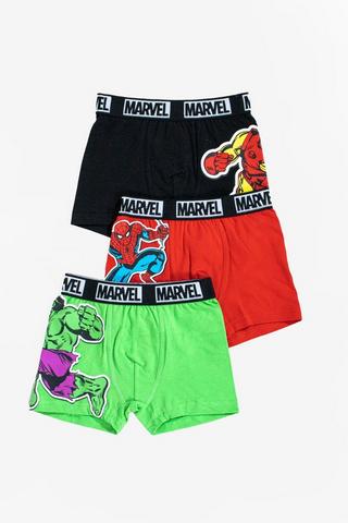 3 Pack Marvel Trunks