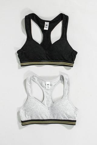 2 Pack Crop Bras