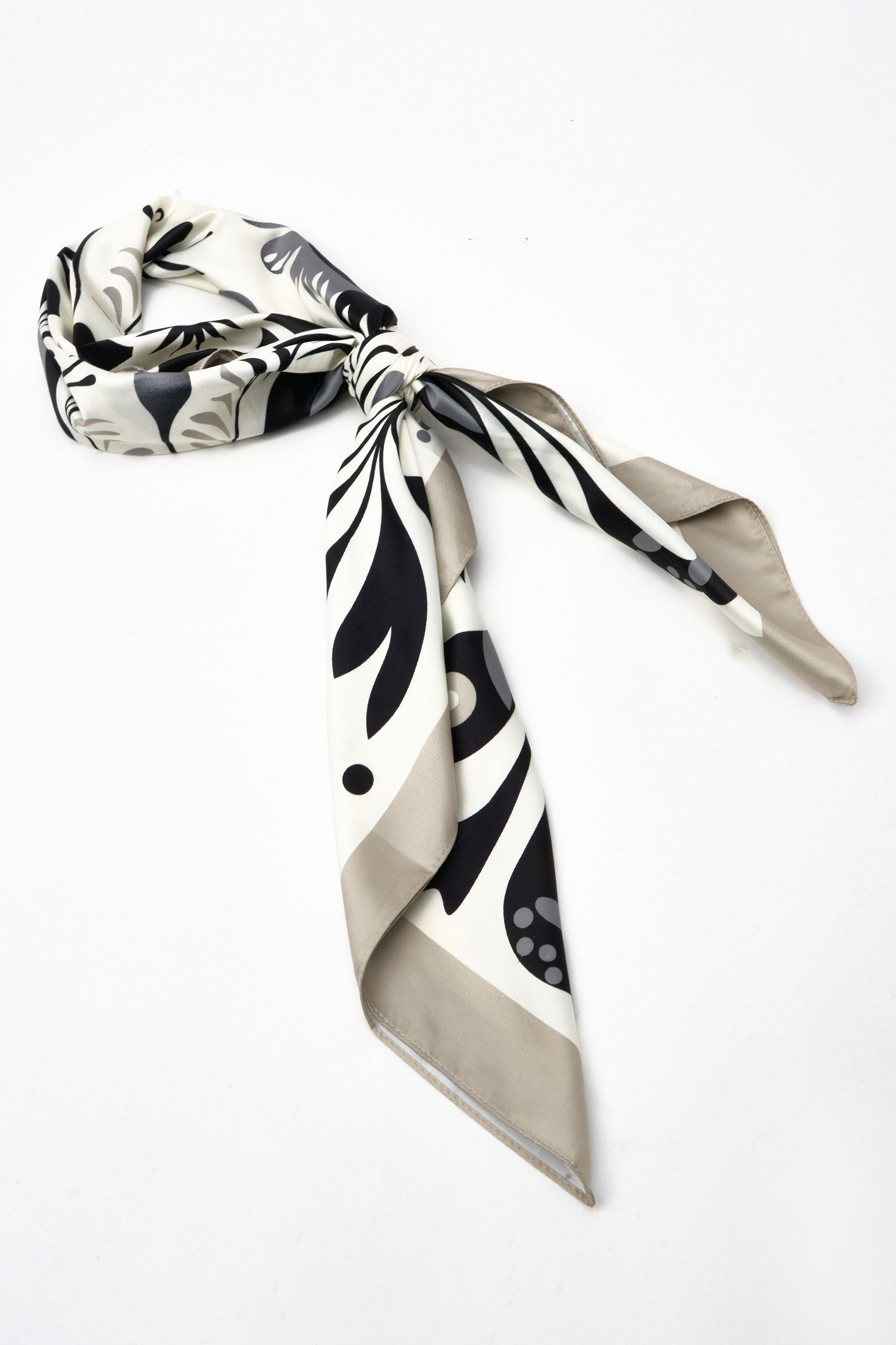 Strapless Satin Effect Scarf Top main image 0