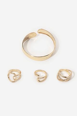 Bangle And Rings Set