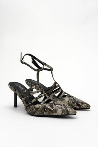 Ankle Strap Court Heel