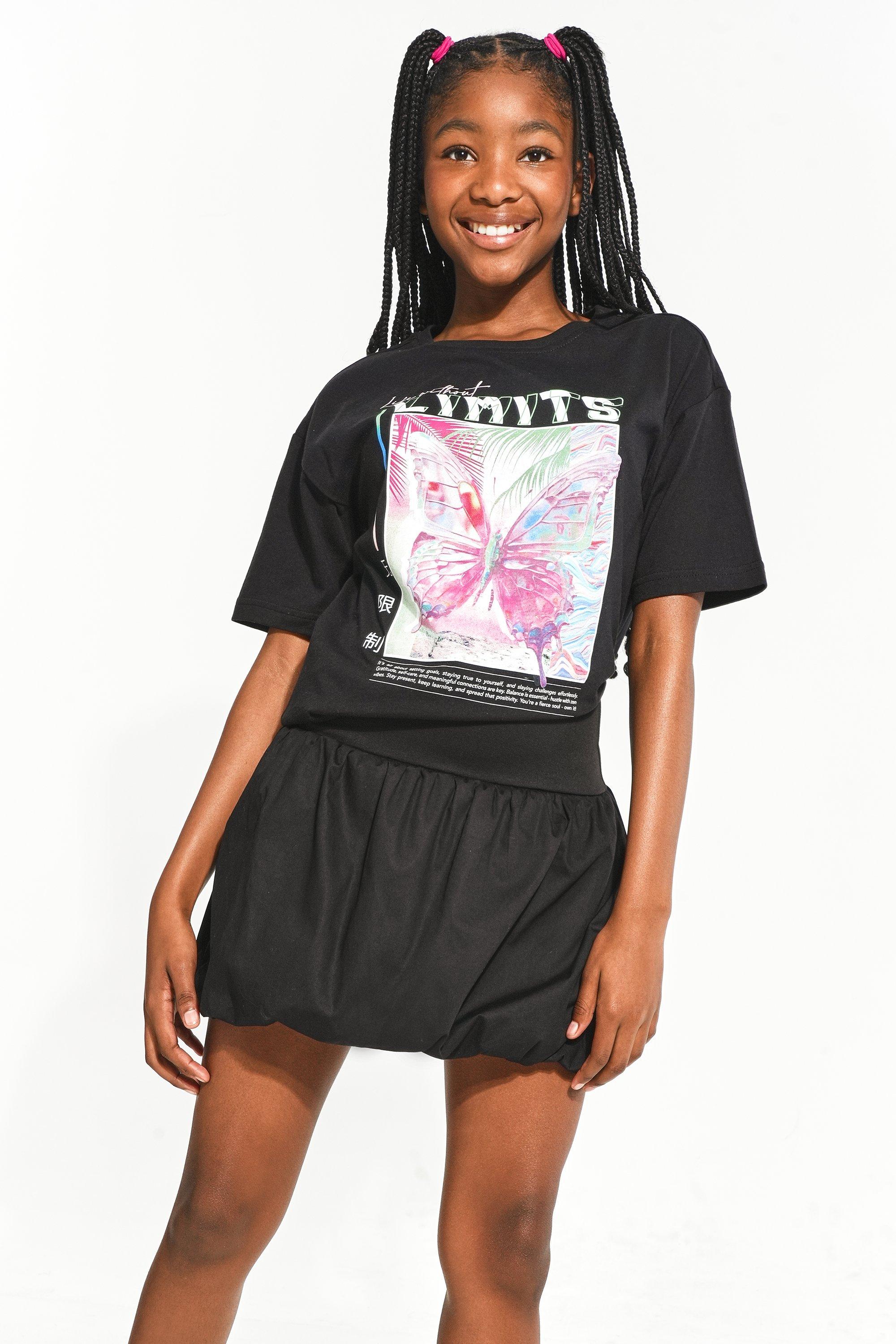 スカート herlipto Bubble Mini Skirt Black S Bubble Mini Skirt