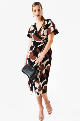Fit And Flare Wrap Dress