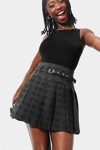 Pleated Mini Skirt