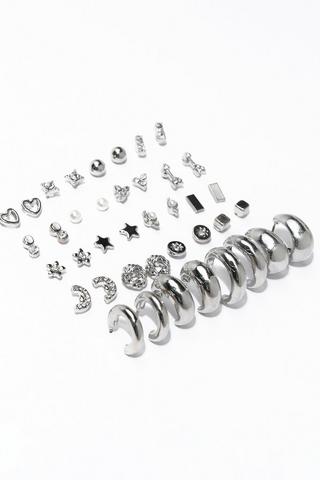 20 Pack Hoop And Stud Earrings