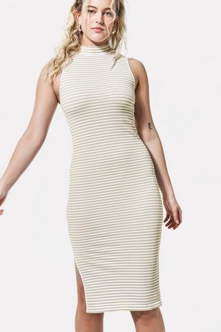 Seamless Stripe Bodycon Dress