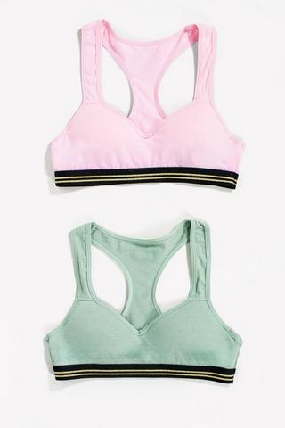 2 Pack Crop Bras