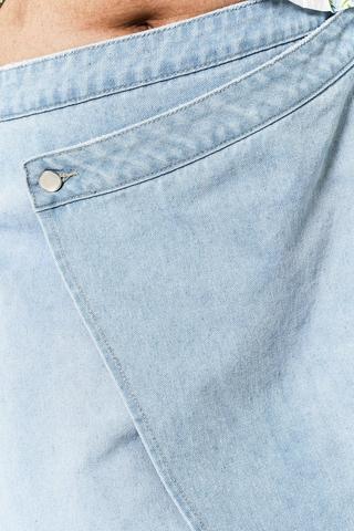 Asymmetrical Denim Skirt