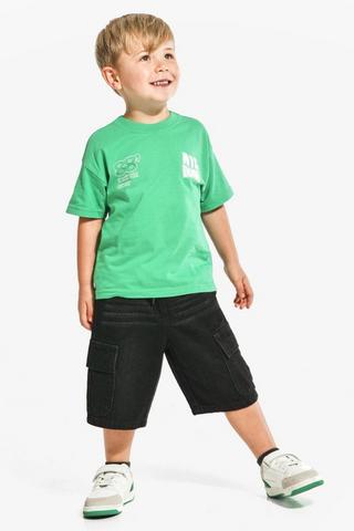 Denim Cargo Shorts