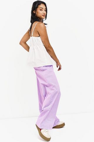Stripe Wide Leg Pants