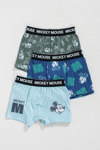 3 Pack Mickey Mouse Trunks