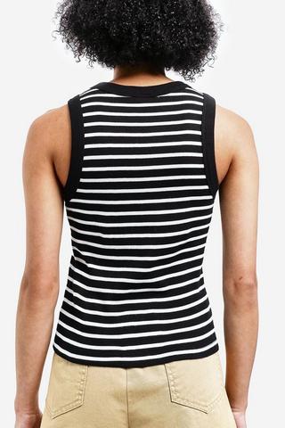 Stripe Fitted Tank Top