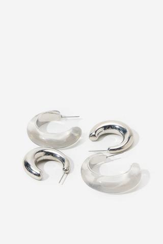 2 Pack Hoop Earrings