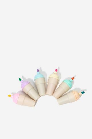 6 Pack Ice Cream Highlighters