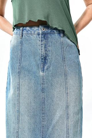 Denim Maxi Skirt