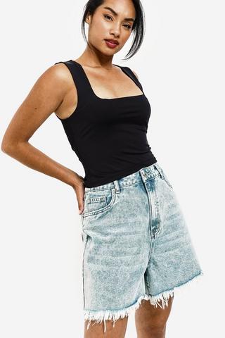 Basic denim shorts hotsell