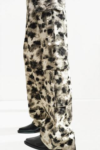 Leopard Print Cargo Pants