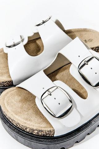 Platform Double Buckle Slider