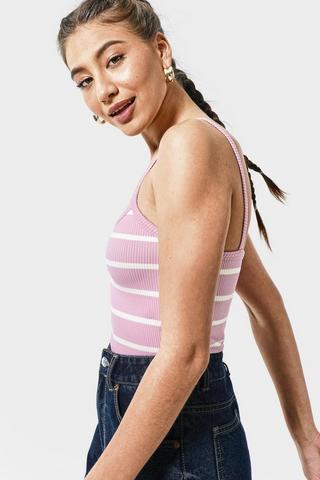 Seamless Stripe Cami Top
