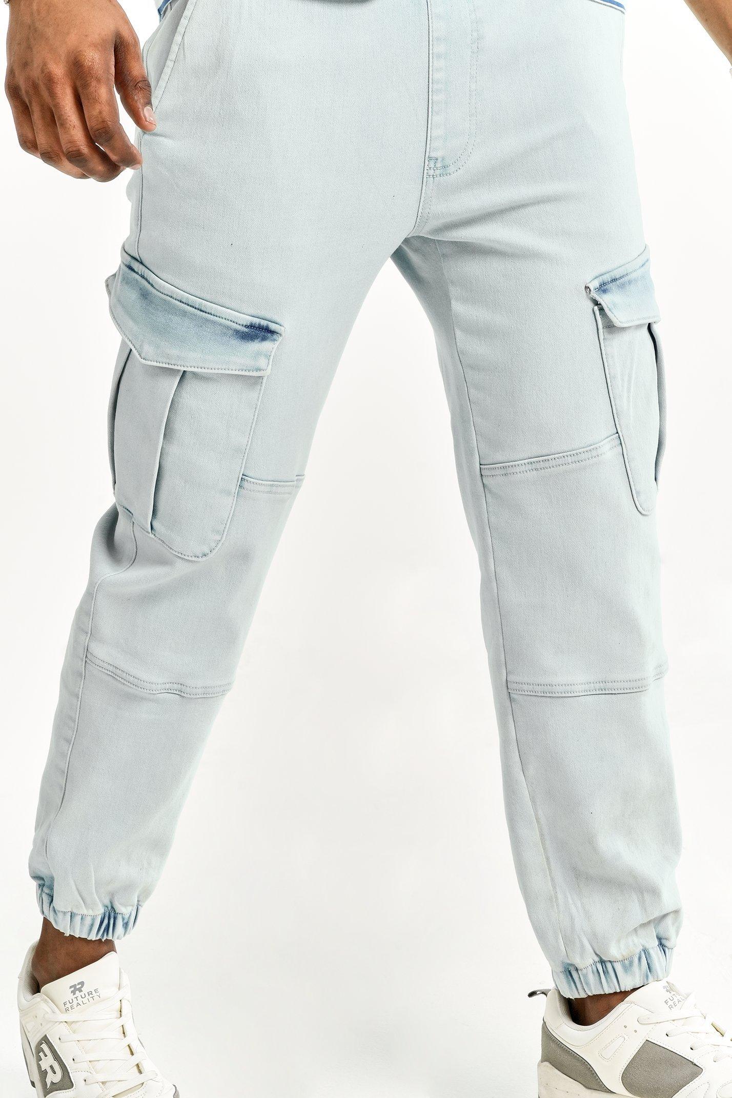 Denim Cargo Jogger
