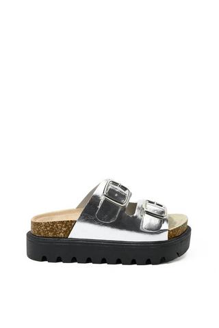 Platform Double Buckle Slider