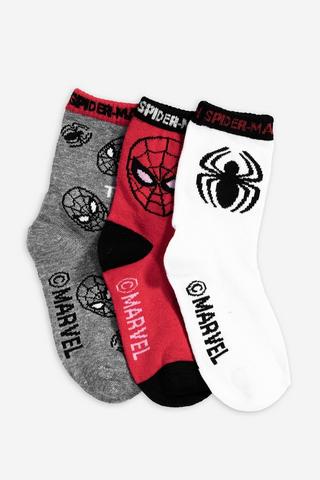 3 Pack Spiderman Socks