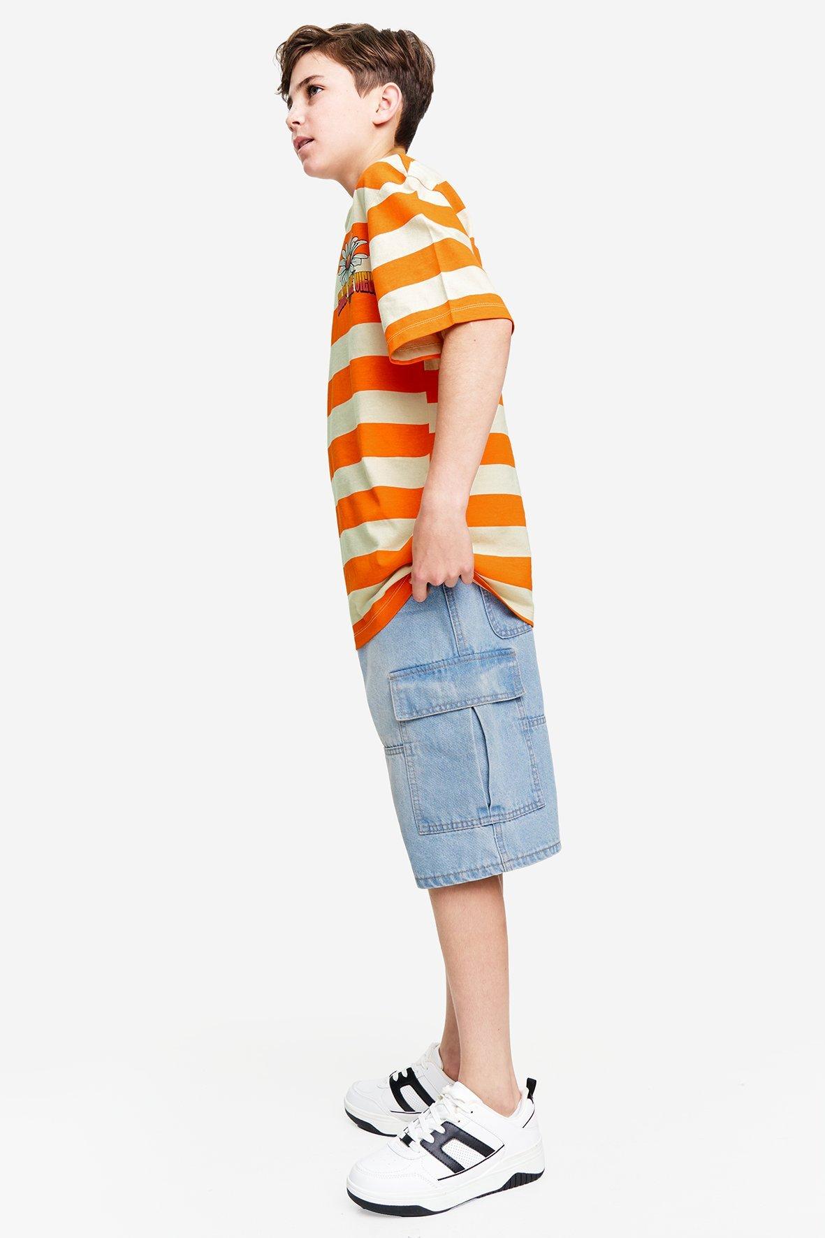 Denim Cheeky Cargo Shorts. main image 0