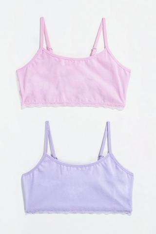 2 Pack Crop Bras