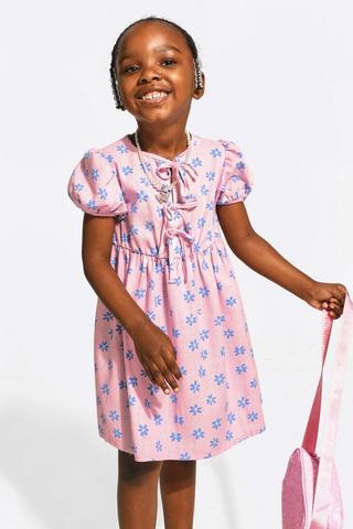 Floral Fit And Flare Dress