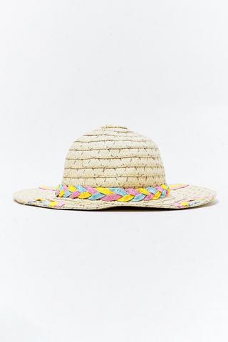 Straw Rainbow Sun Hat