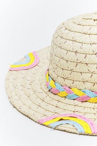 Straw Rainbow Sun Hat