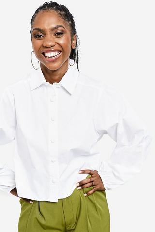 Boxy Poplin Shirt