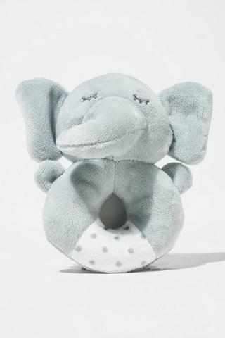 Plush Elephant Rattle