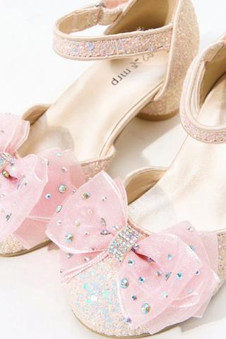 Glitter Ankle Strap Heel
