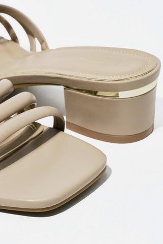 Strappy Block Heel