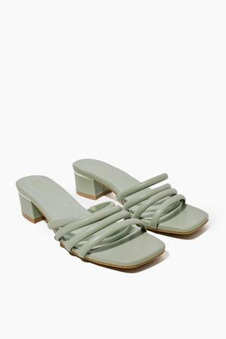 Strappy Block Heel